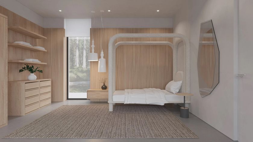 ROUNDISH Fabric double bed By DONNA Furniture | design Denys Sokolov