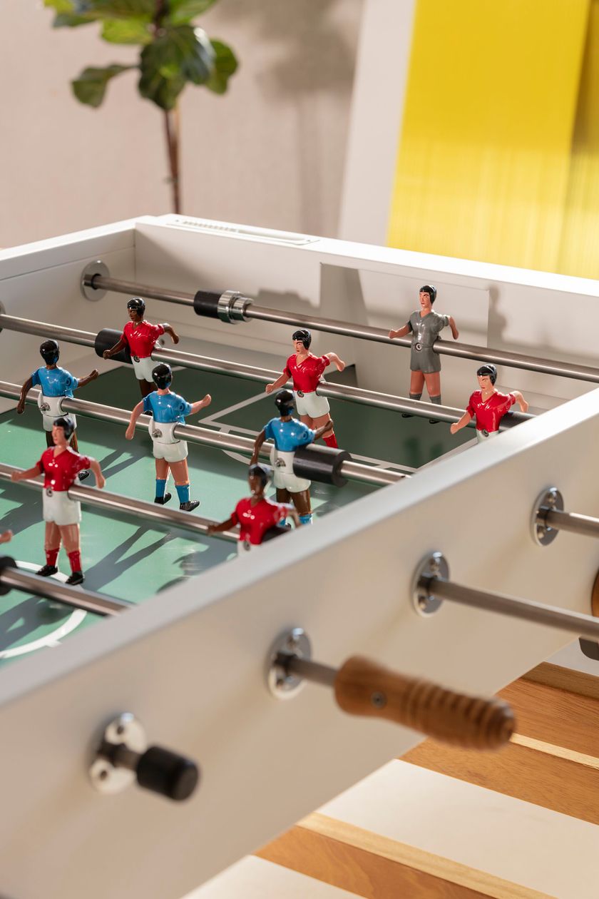 RS3 WOOD by RS Barcelona - Calciobalilla rettangolare in acciaio e gambe in Iroko - 5