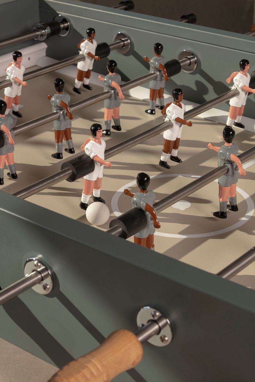 RS3 WOOD by RS Barcelona - Calciobalilla rettangolare in acciaio e gambe in Iroko - 4