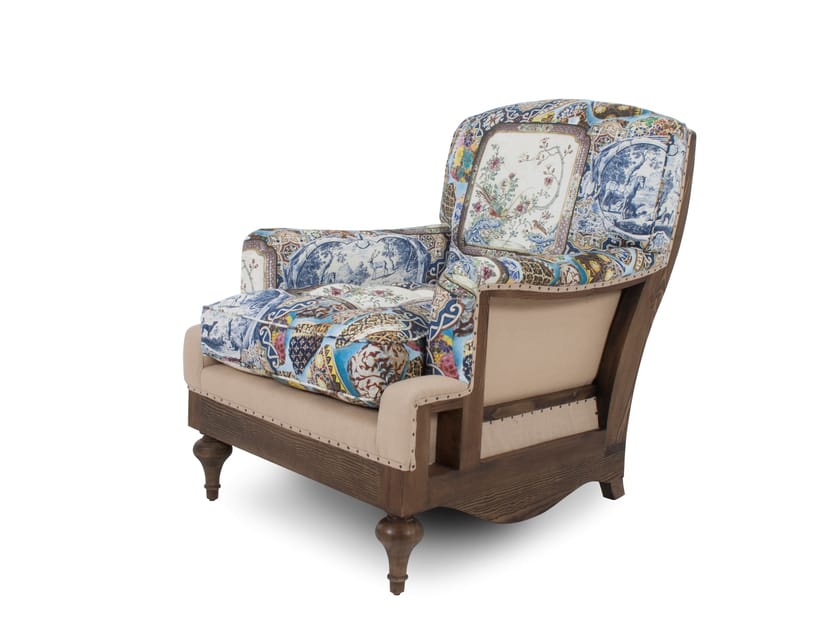 RUFUS ESSENCE Fabric armchair By Crearte Collections