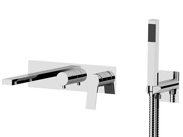 SLASH & DOT Set vasca da incasso monocomando con doccetta By Remer