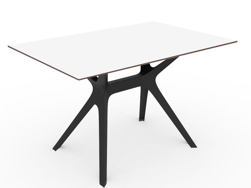 VELA M Tavolo da giardino rettangolare in HPL By Resol