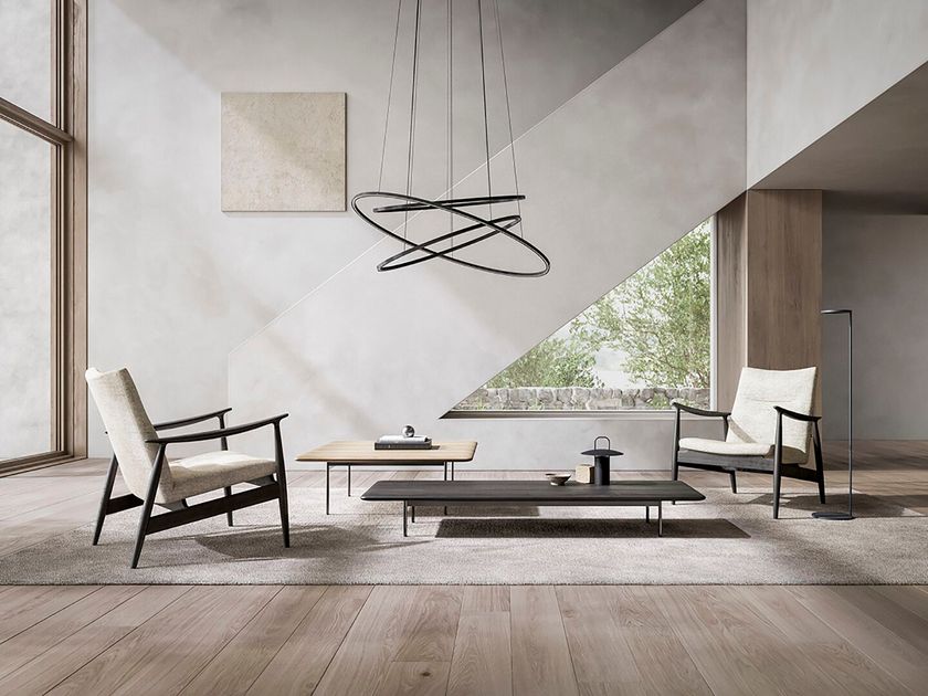 MT Square wooden coffee table By Ritzwell | design Shinsaku Miyamoto