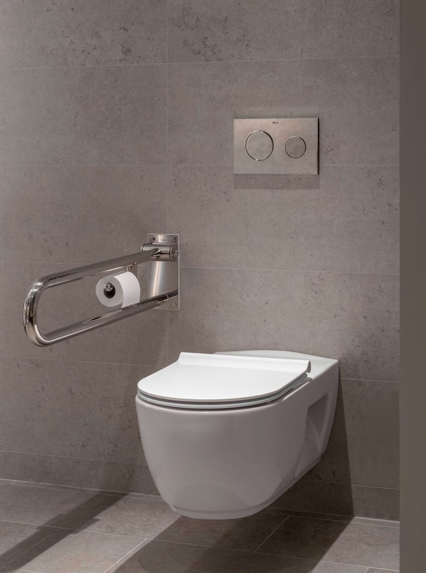 PL10 PRO DUAL (ONE) by Roca - Placca di comando per wc meccanica in acciaio inox - 2