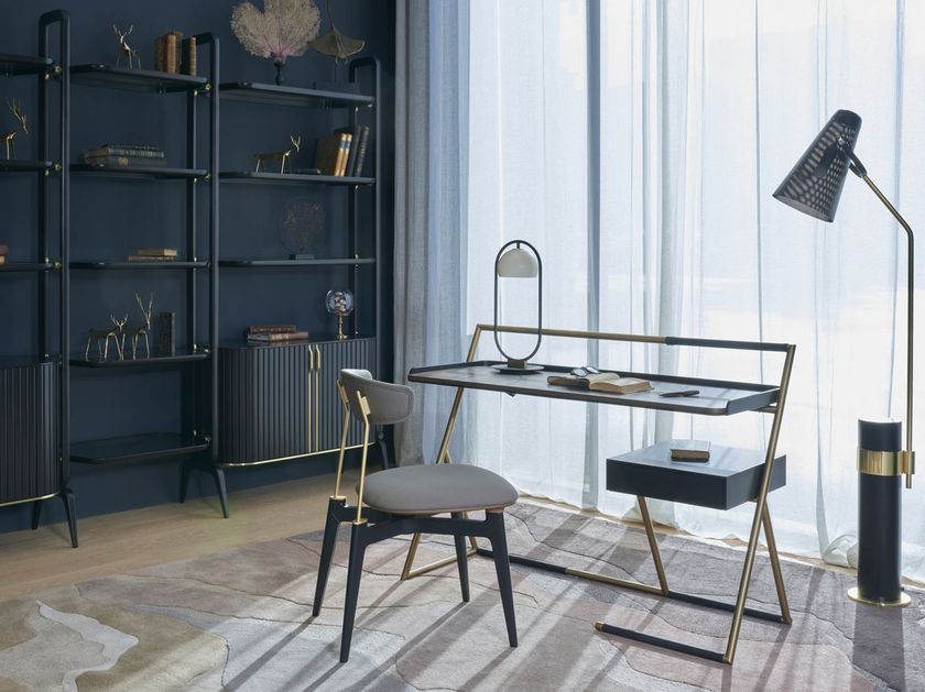 STYLO Rectangular writing desk with drawers By Roche Bobois