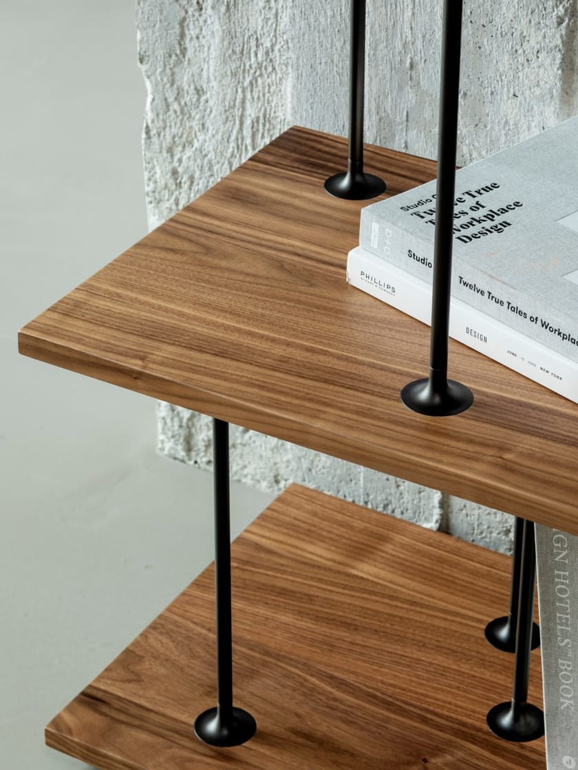 Open solid wood shelving unit SALO By more design Bernhard Müller