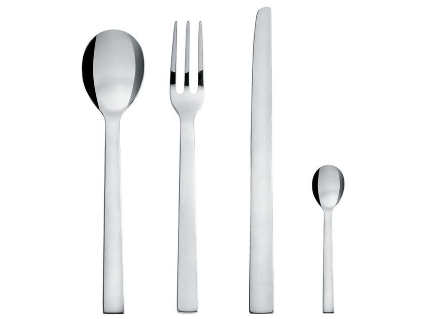 Alessi Dc05/14 Santiago Couverts à Salade En Acier Inoxydable 18 10 Brillant