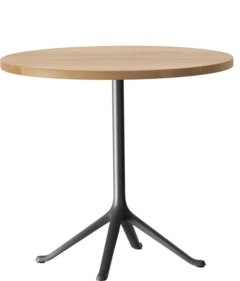 SAVOY | Round table Round solid wood table with 4-star base By ...