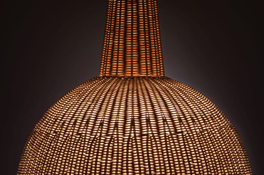 SFERA by Bottega Intreccio - Lampada a sospensione in midollino - 5