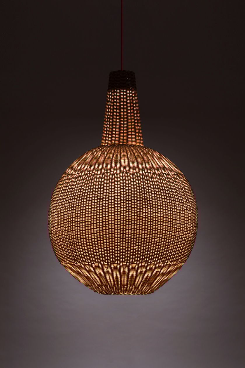 SFERA by Bottega Intreccio - Lampada a sospensione in midollino - 4