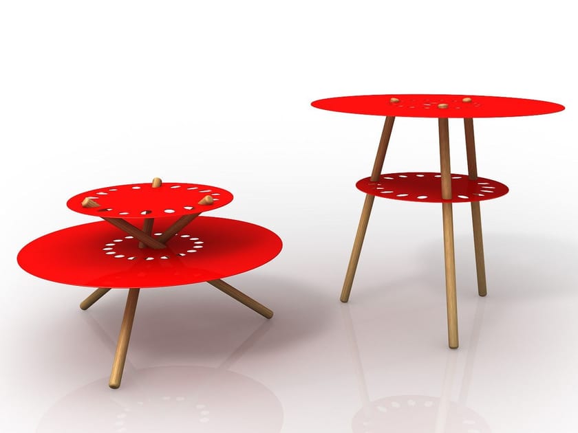 Plate coffee table SHANGHAI By GARDA DESIGN design Piter Perbellini