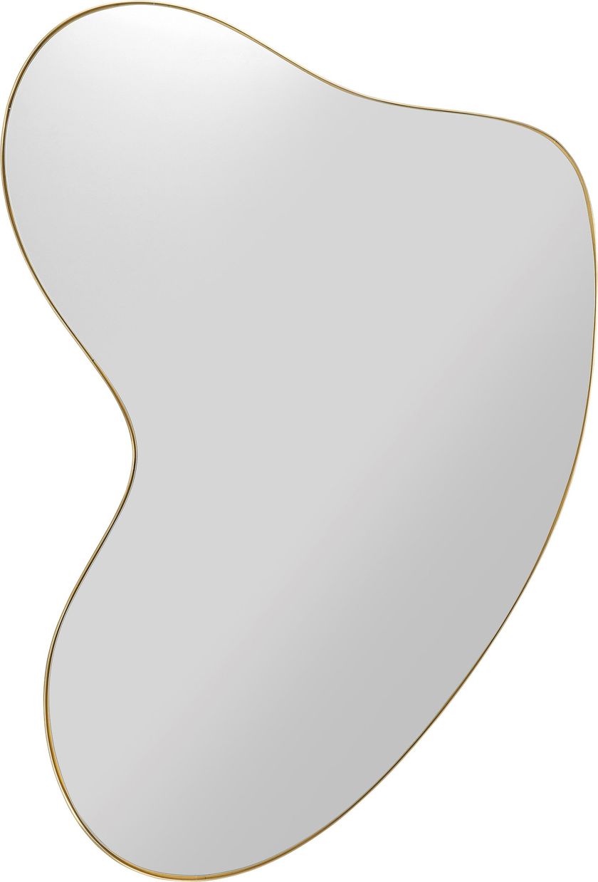 Kare Design Specchio Hologram, Argento, 117x68 cm, montaggio verticale e orrizontale, forma organica, oggetto di design