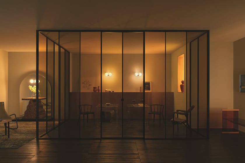 SHERAZADE WALL by Glas Italia - Parete mobile scorrevole in vetro - 8