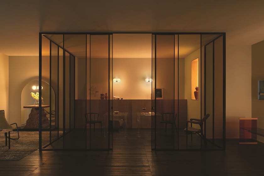 SHERAZADE WALL by Glas Italia - Parete mobile scorrevole in vetro - 10