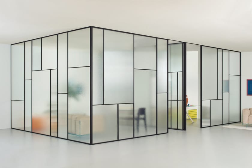 SHERAZADE WALL PATCHWORK by Glas Italia - Parete divisoria in vetro - 8