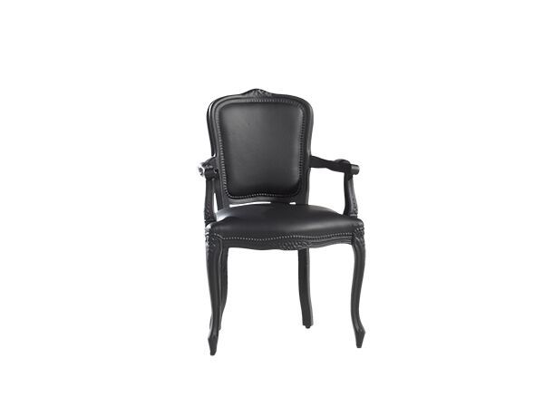 LOUIS Coated foam chair with armrests By SIXINCH