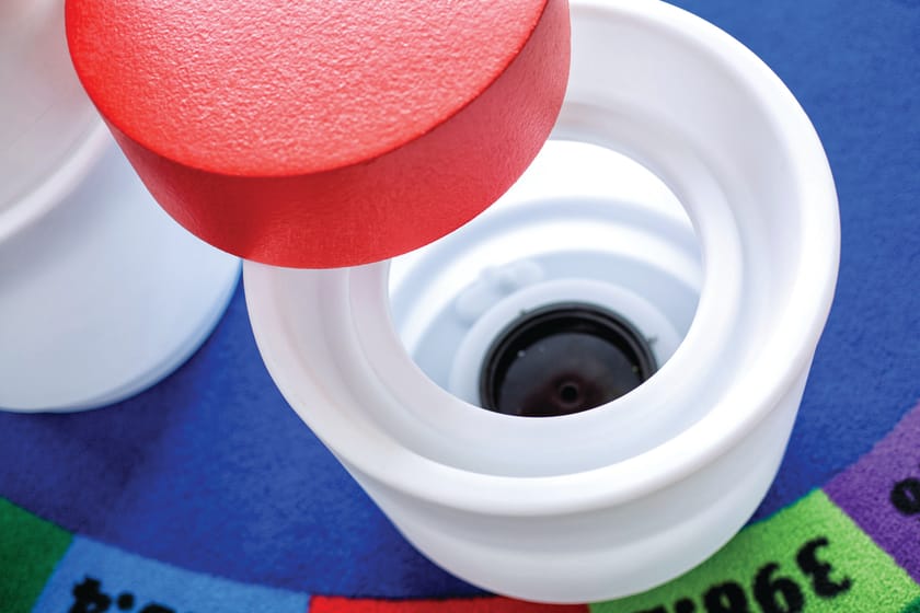 TINGLE by SIXINCH - Pouf contenitore rotondo in plastica rinforzata - 9