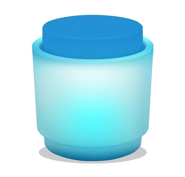 TINGLE by SIXINCH - Pouf contenitore rotondo in plastica rinforzata - 3