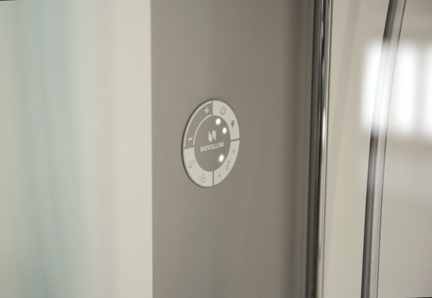 SKILL A Multifunction corner shower cabin By NOVELLINI