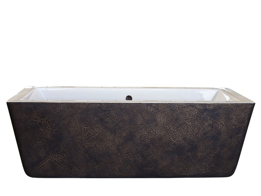 Freestanding rectangular bathtub SKIN EFFECT 100 By Saikallys