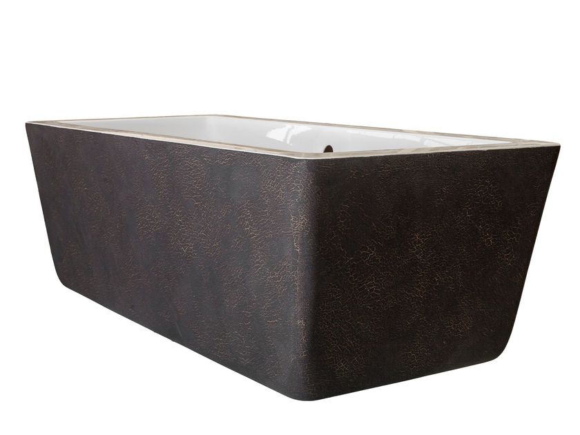 Freestanding rectangular bathtub SKIN EFFECT 100 By Saikallys