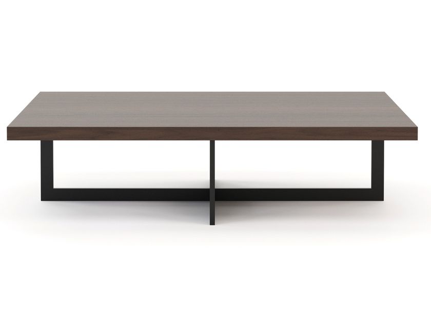 SLENDER Tavolino basso rettangolare in noce By Stylish Club