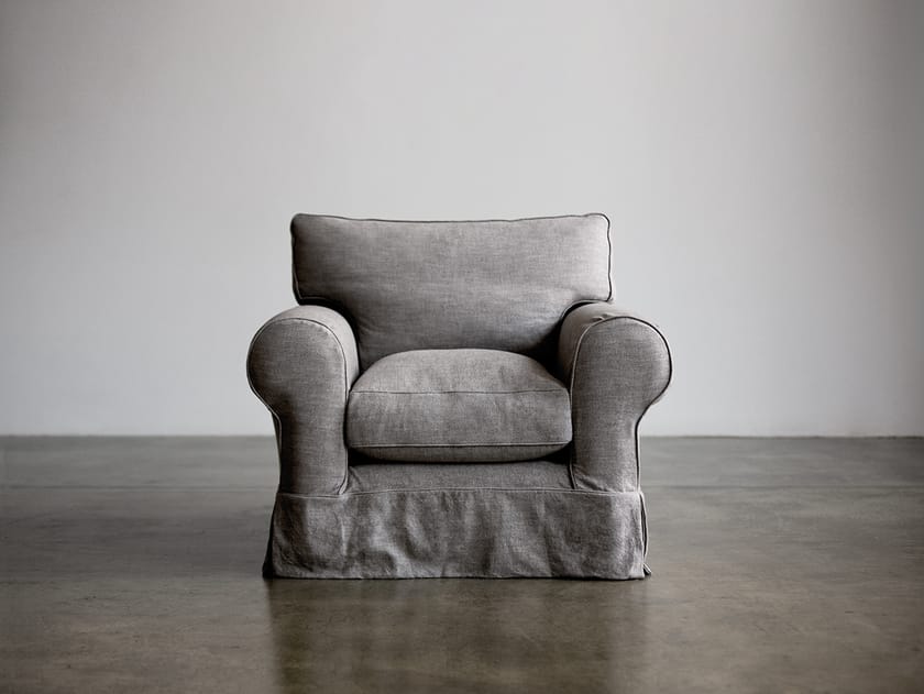 Poltrona con braccioli SMALL ROLL ARM By Montauk Sofa