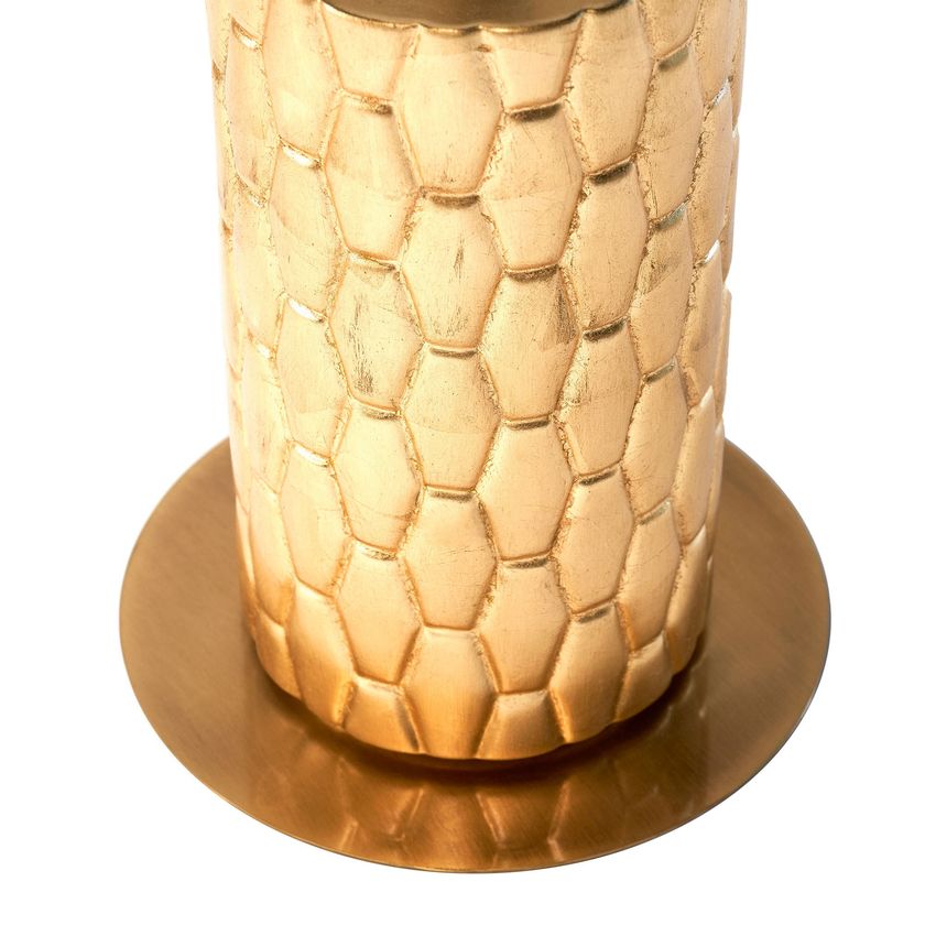 SNAKE Round glass high side table By MARIONI