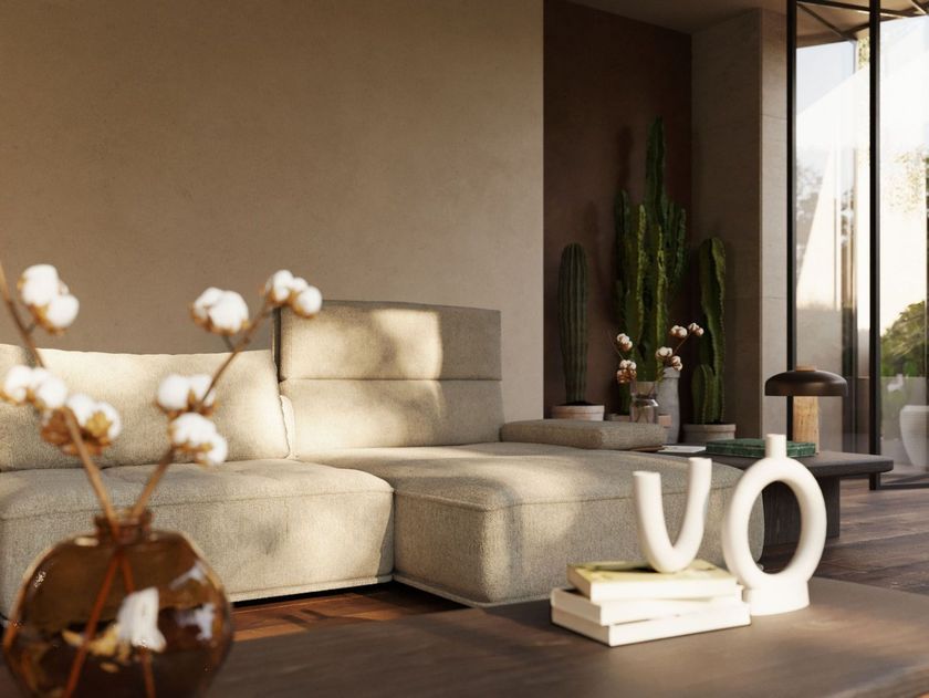 SOHO Modular fabric sofa By ENNE | design Christophe Pillet