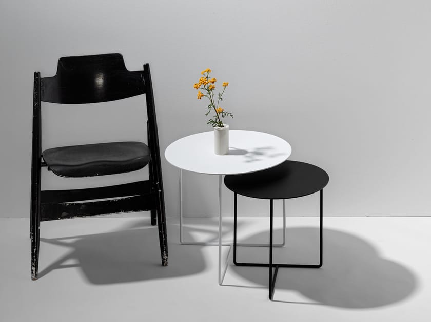SOLID SIDE TABLE #01 by Weld & co - Tavolino rotondo in lamiera - 3