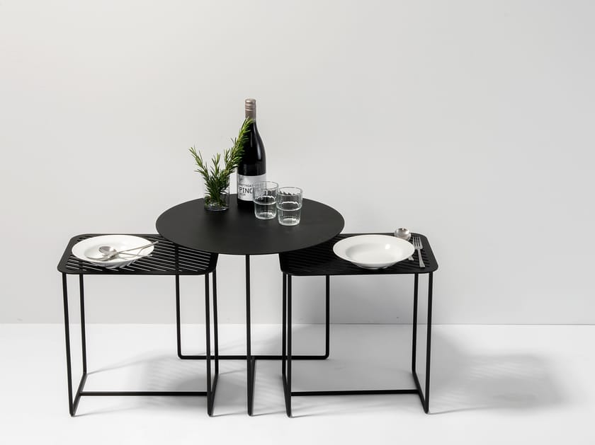 SOLID SIDE TABLE #01 by Weld & co - Tavolino rotondo in lamiera - 19
