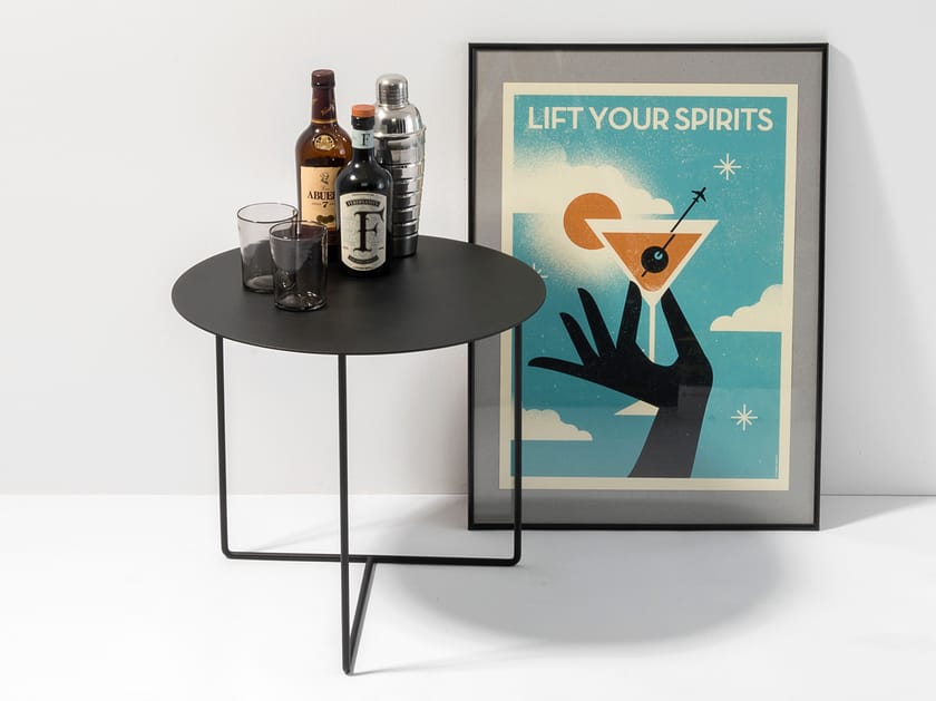 SOLID SIDE TABLE #01 by Weld & co - Tavolino rotondo in lamiera - 4