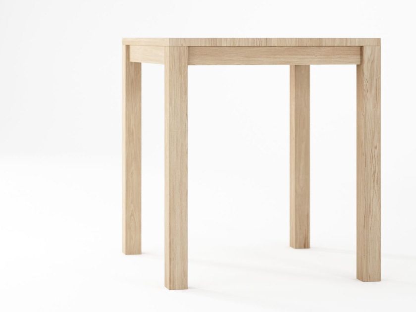 SOLID Square solid wood dining table By KARPENTER | design Hugues Revuelta