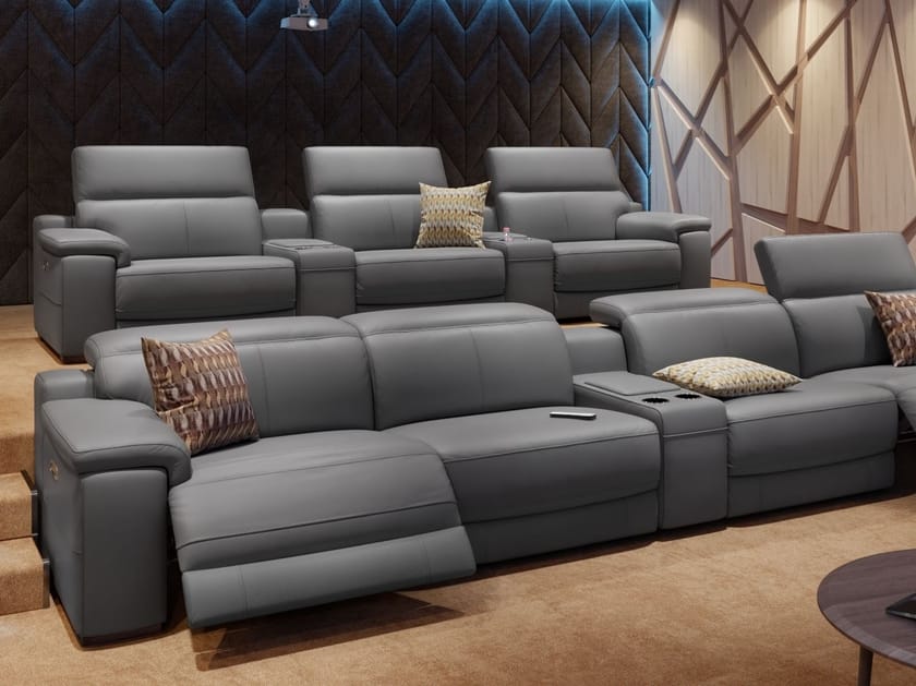 SORA KINO 3 seater leather sofa By Sofanella