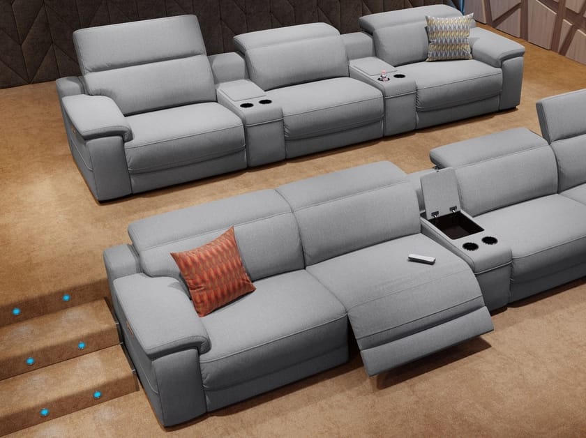 SORA KINO Sofá de 3 plazas de tela By Sofanella