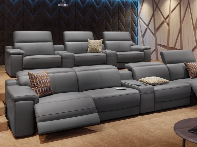 SORA KINO Sofá 4 plazas de cuero By Sofanella