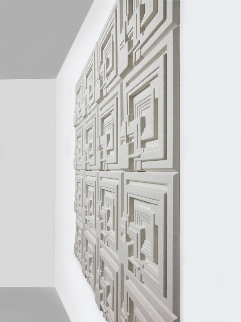 SOUNDWAVE® ENNIS Recyclable moulded polyester acoustical panel By Offecct