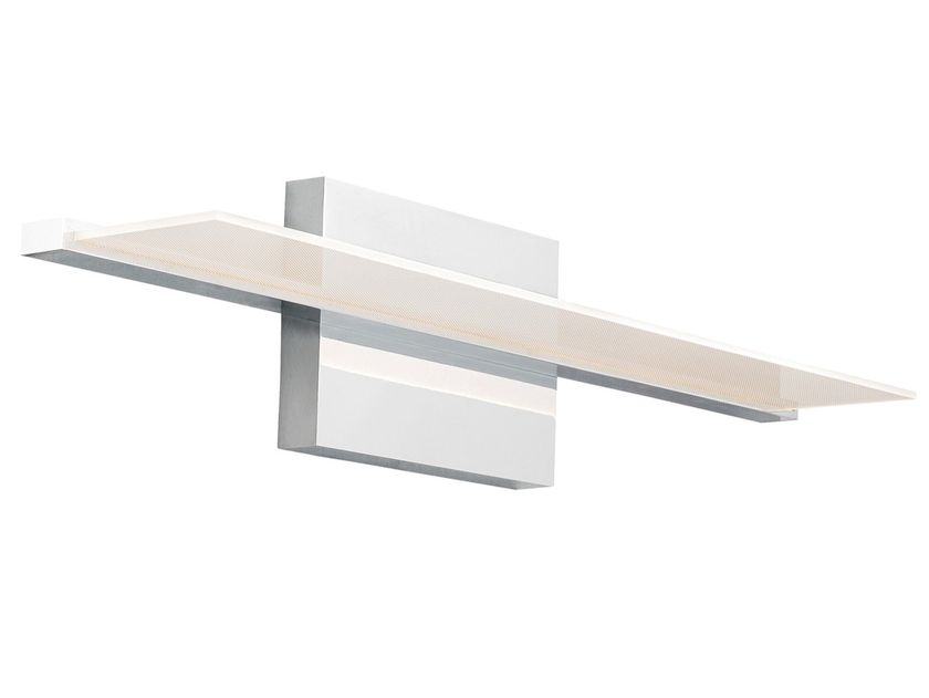 Applique bagno LED per specchio tondo 10 cm cromo luce naturale
