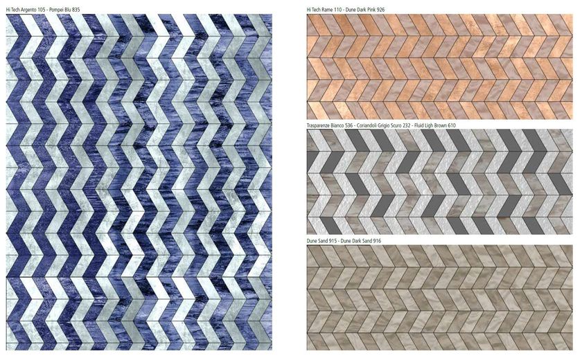 Pavimento/rivestimento in vetro per interni SPIGA PATTERN - Vetrocolor