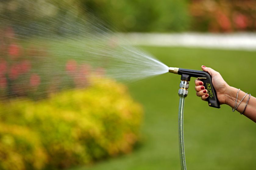 Pistolet D'arrosage En Métal Aqua Jet - Pour Jardin, Robuste Et Durable - Outil Manuel D'extérieur - 9