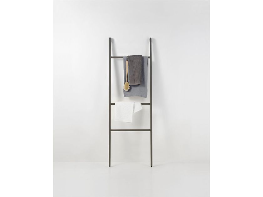 Mensola Bagno Con Porta Asciugamani - 55.5x19.5x43.5 Cm, Stile Shabby Chic - Foto 3