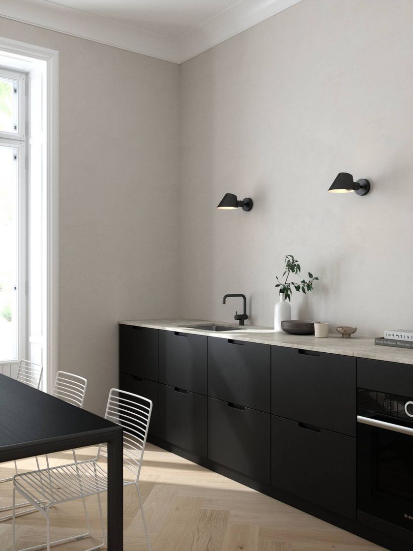 STAY Adjustable aluminium wall lamp with fixed arm By DFTP