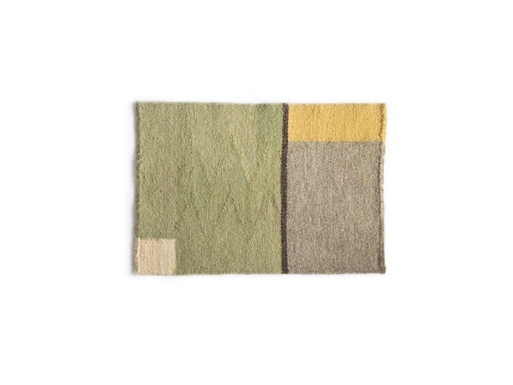Woven Rectangular wool placemat STORIED By UBIKUBI design Andreea