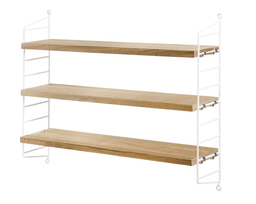 STRING® POCKET by String Furniture - Scaffale modulare sospeso in MDF - 4