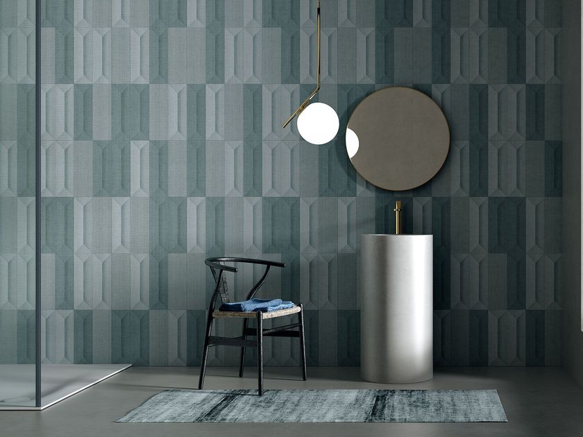 A.S. Création Carta Da Parati Il Decoro Effetto Legno 10,05 M X 53 Cm Beige Blu Marrone Made In Germany 899927 8999-27