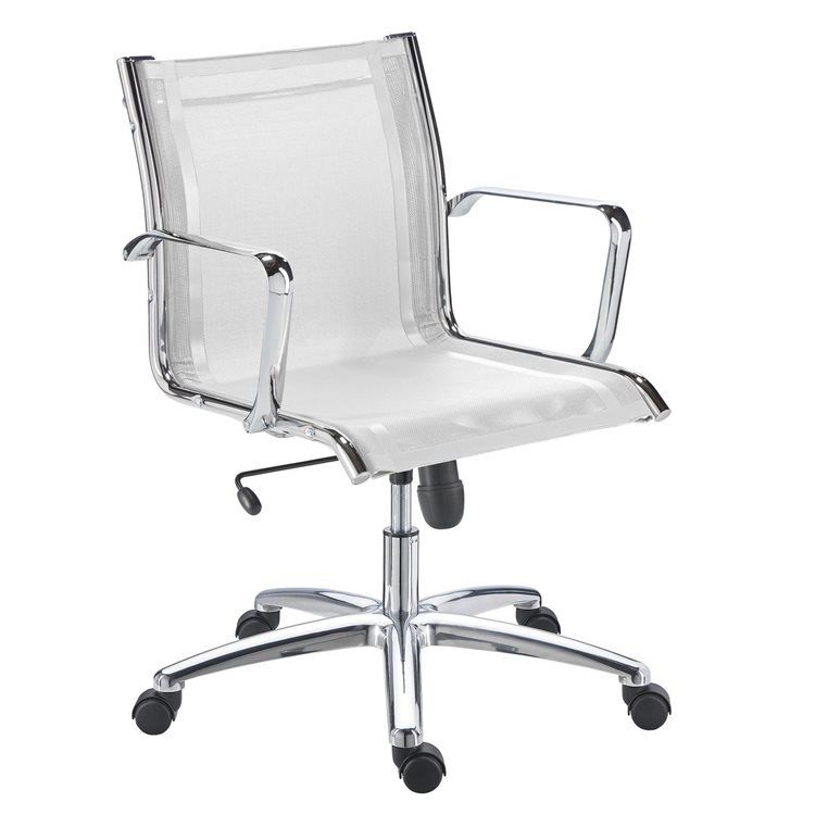 Sedia Da Ufficio WANGXLGD In Pelle PU – Schienale Medio, Inclinazione 120° E Girevole 360°, Regolabile In Altezza