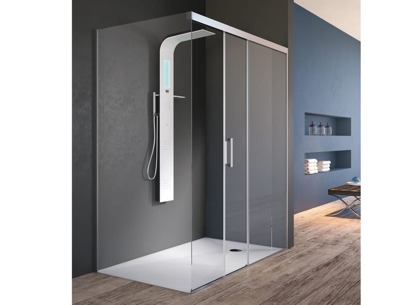 STYLÉ Corner shower cabin Stylé Collection By Gruppo Geromin