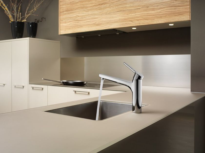 SUNO 10.171.023.000FL/10.175.023.000FL by KWC - Miscelatore da cucina monocomando con bocca girevole - 2