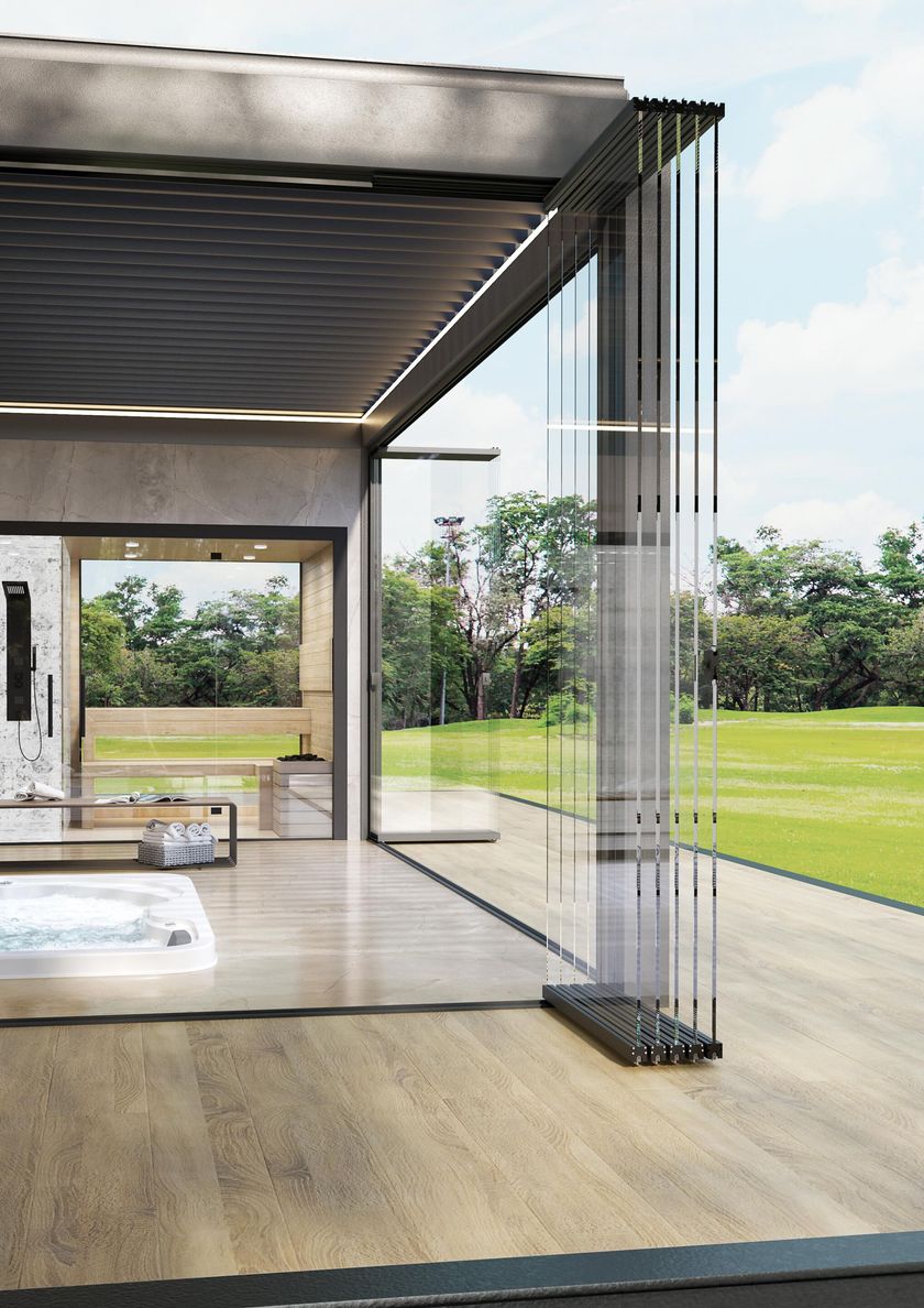 TUTTOVETRO FLOOR by SUNROOM - Vetrata pieghevole in alluminio - 2