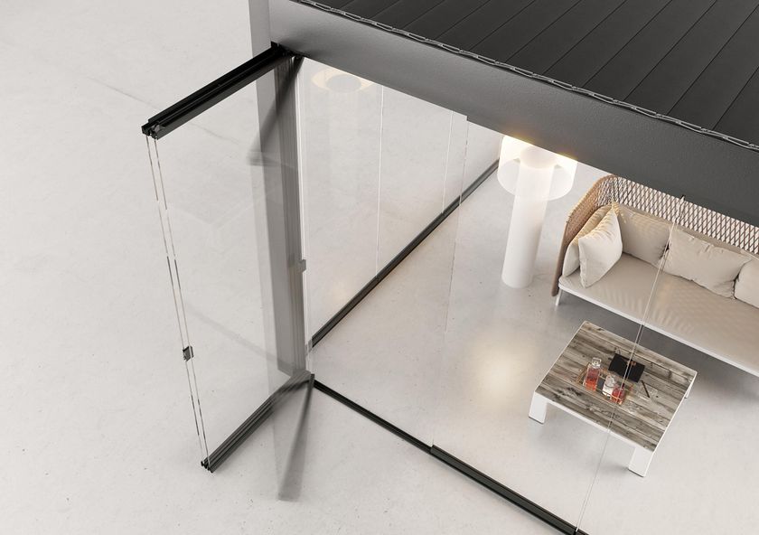 TUTTOVETRO FLOOR by SUNROOM - Vetrata pieghevole in alluminio - 4